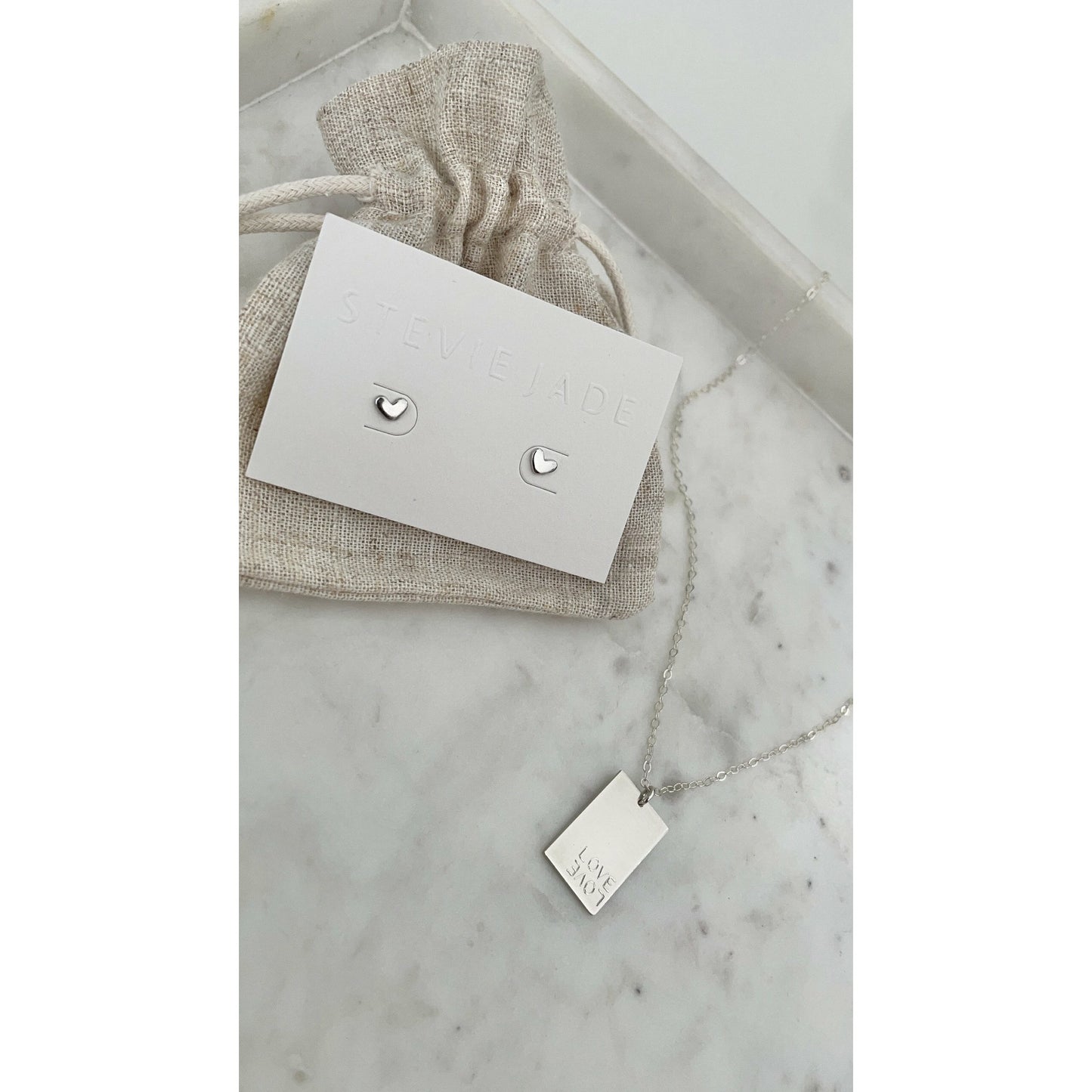 Stevie heart earrings
