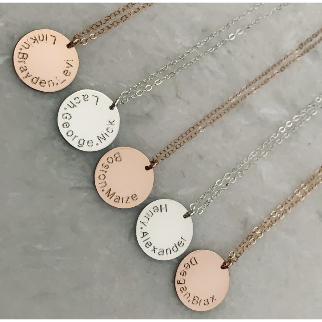 Personalised Disc Necklace