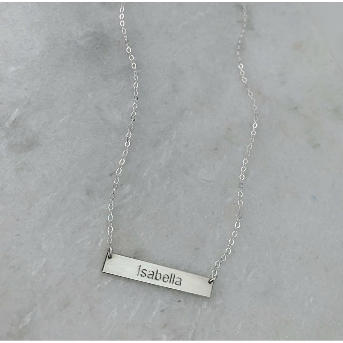 Personalised Mini Bar Necklace