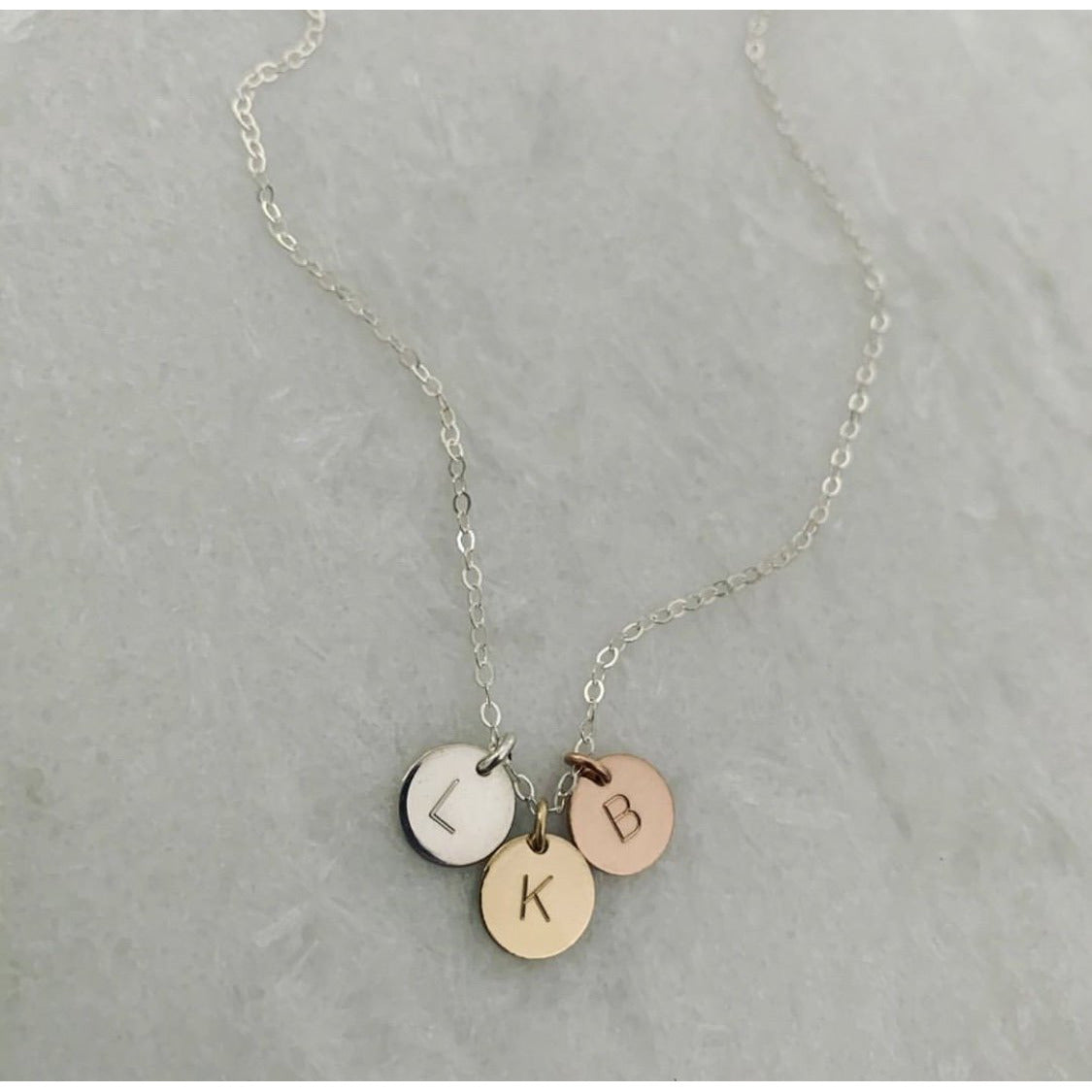 Trio Mini Initial Necklace