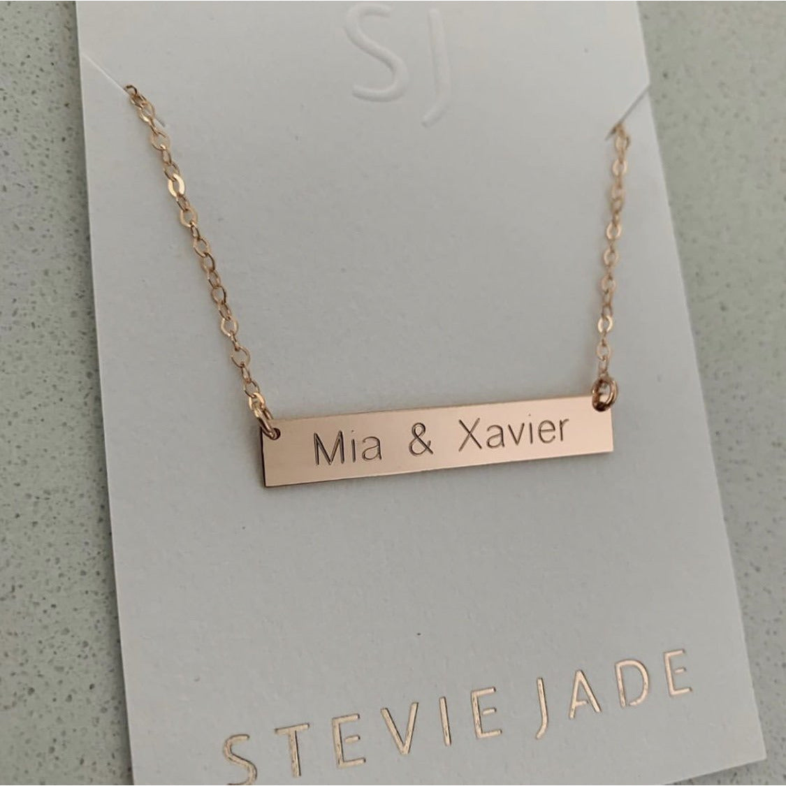 Personalized Bar Necklace