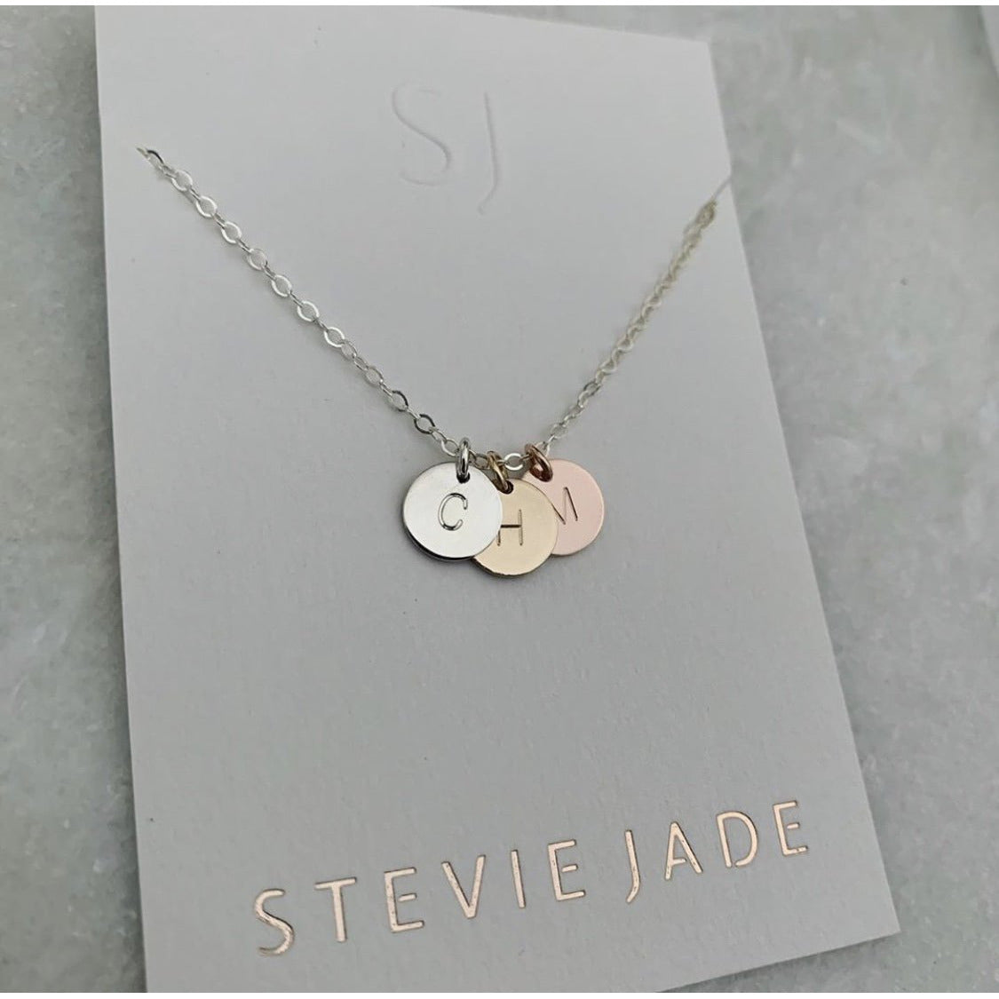 Trio Mini Initial Necklace